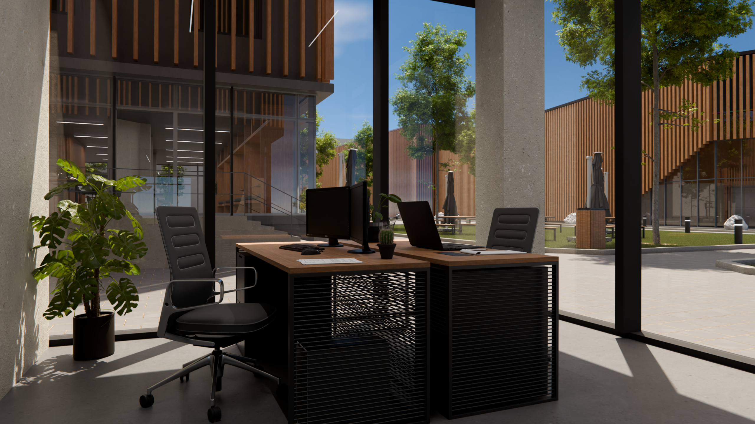 Erstellung einer visuell ansprechenden Architekturvisualisierung mit Hilfe von Blender und Künstlicher-Intelligenz